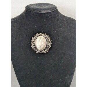 Victorian Silver Plated Filigree Locket